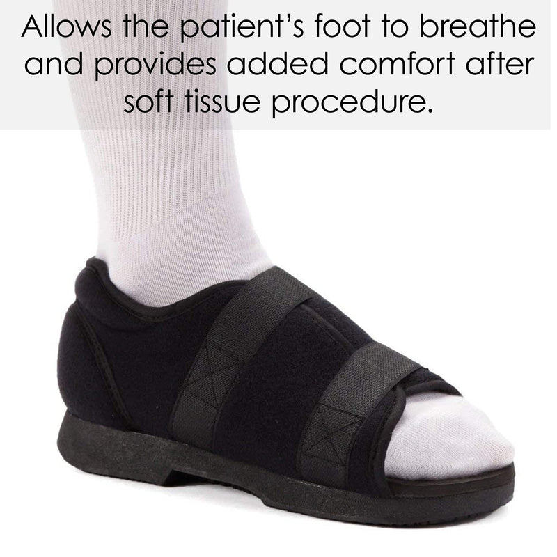 [Australia] - Ossur Soft Top Post-Op Shoe (Female) | Post Surgery, Soft Tissue Procedures and Post Trauma Recovery | Open-Toe, Breathable Top with Extended Straps and Dual Side Closure | Medium Size Women's Medium 