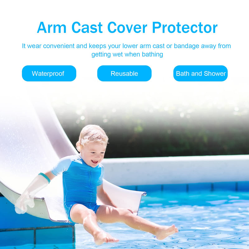 [Australia] - Kids Waterproof Arm Cast Cover, Waterproof Protectors Cast and Dressing Cover Reusable Plaster Casts Bandage Protector Sleeve for Broken, Arms Wrists Burns, Wound 