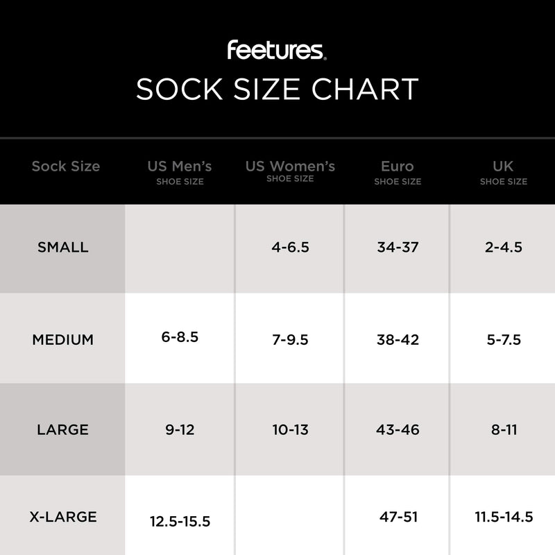 [Australia] - Feetures Plantar Fasciitis Ultra Light Quarter Sock Large Black 