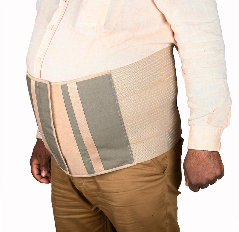 [Australia] - Wonder Care Plus Size Bariatric Abdominal Stomach Binder | Obesity Girdle Belt for Big Men & Women with a Large Belly, Post Surgery Tummy & Waist Compression Wrap (63"-75") 63-75 Inch (Pack of 1) 
