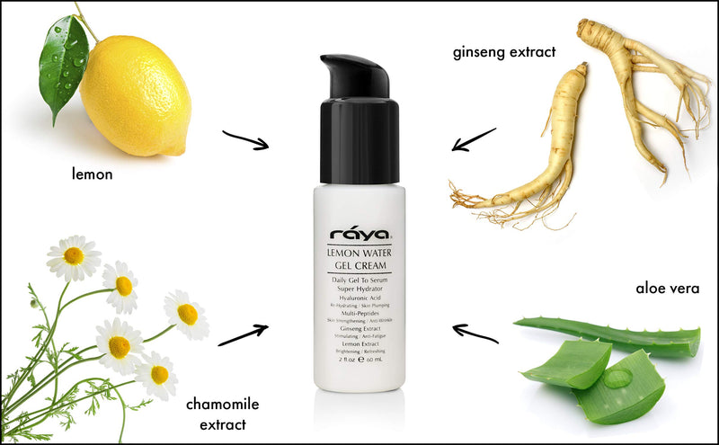 [Australia] - RAYA Lemon Water Gel Cream (308) | Moisturizing, Skin-Repairing, and Anti-Aging Facial Day and Night Cream for Non-Problem Skin | Fills in Wrinkles and Improves Complexion 