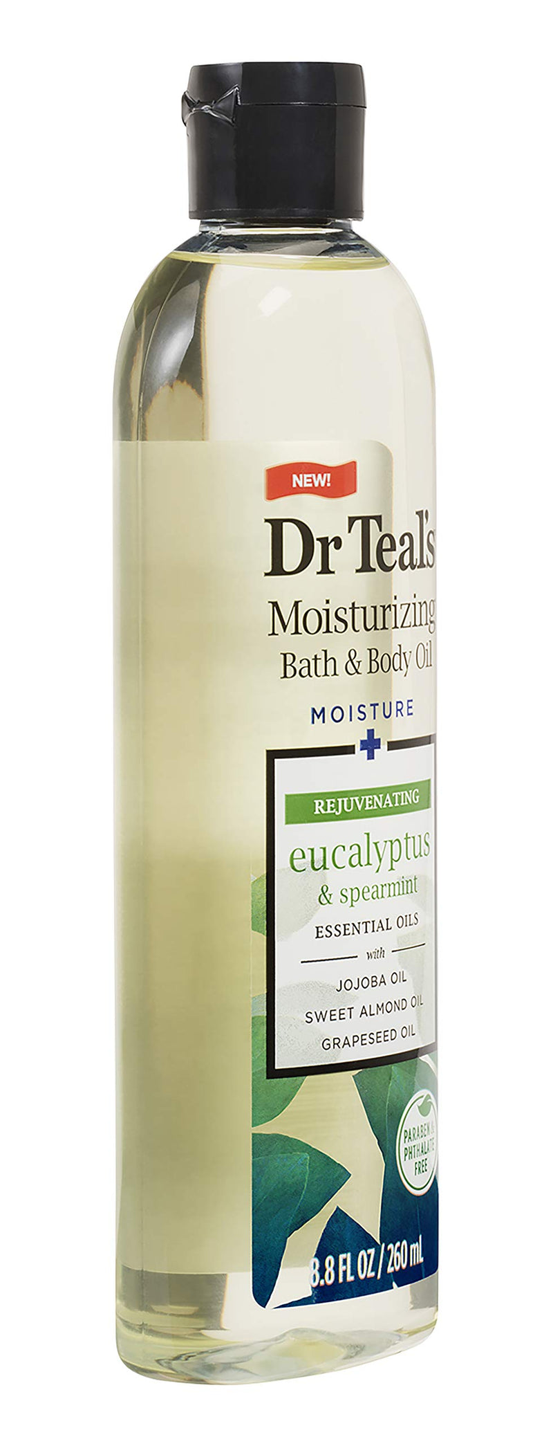 [Australia] - Dr Teal's Moisturizing Bath & Body Oil, Eucalyptus & Spearmint , 8.8 Fluid Ounce Eucalyptus Oil 