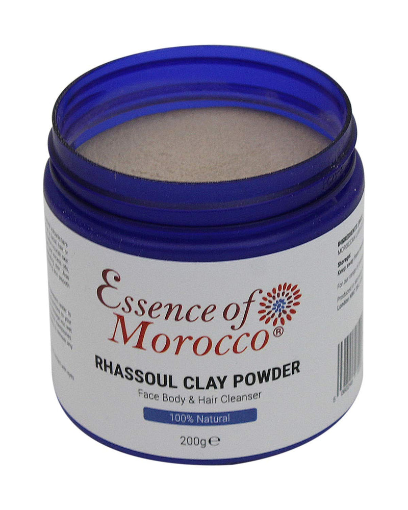 [Australia] - Moroccan Rhassoul Clay Powder Ghassoul Used as a Cleansing Facial Body and Hair Shampoo Mask Pure & Natural. 200 g. / 7 OZ 