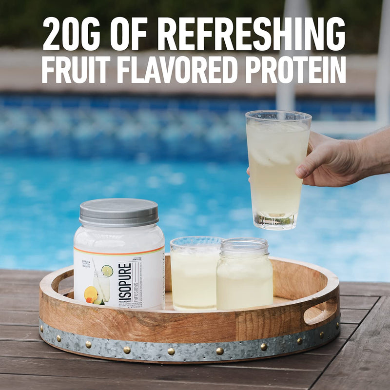 [Australia] - Isopure Protein Powder, Gluten Free, Whey Protein Isolate, Post Workout Recovery Drink Mix, Prime Drink, Infusions- Tropical Punch, 16 Servings 16 Servings (Pack of 1) 