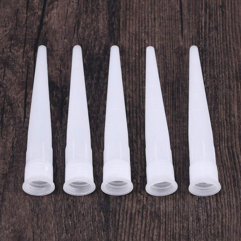 [Australia] - Yardwe 30pcs Plastic Caulk nozzles caulking Nozzle tip Replacement Extension Tool Supplies (White) 