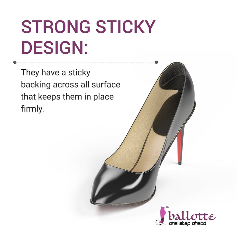 [Australia] - Premium Heel Grips for Ladies Shoes [Extra Sticky Heel Pads] Gel Shoe Insoles Great for New Shoes, Heel Protector Adds Volume, and Cushioning, Insoles for Women Shoes 4 Pairs One Size 
