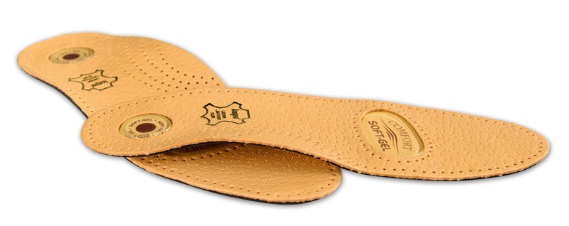 [Australia] - Premium Orthotic Leather Shoe Insoles Inserts with Arch Support and Gel Cushion for Men and Women, Kaps Relax Gel Women / 5 UK / 38 EUR 