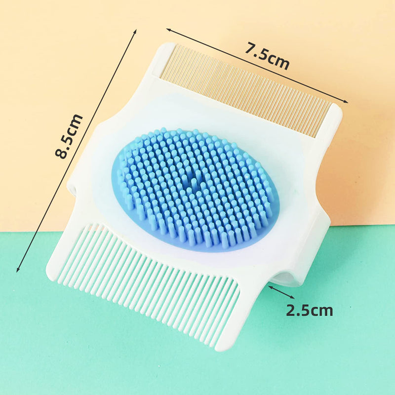 [Australia] - Cradle Cap Brush and Comb, Cradle Cap Brush, Baby Cradle Cap Brush, Baby Scalp Brush, Cradle Cap Brush for newborns, Toddler Scrubbers Exfoliator Brush Help Gently Massage Care Scalp 
