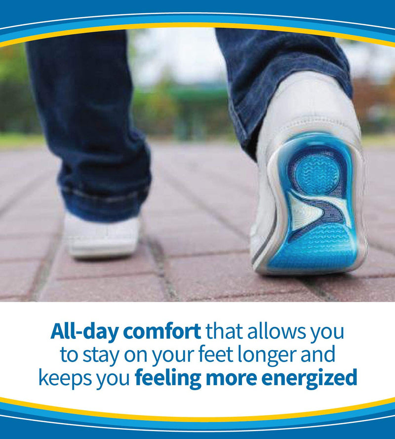[Australia] - Dr. Scholl’s Comfort and Energy Massaging Gel Insoles, Men’s Size 8-14, 1 Pair 1 pair, Men's 8-14 