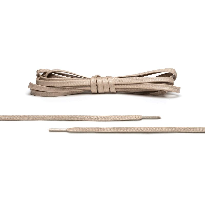 [Australia] - Premium Flat Waxed Cotton Boot Laces - Cobbler's Choice Shoe Laces - Durable and Beautiful Laces! 46'' Beige 