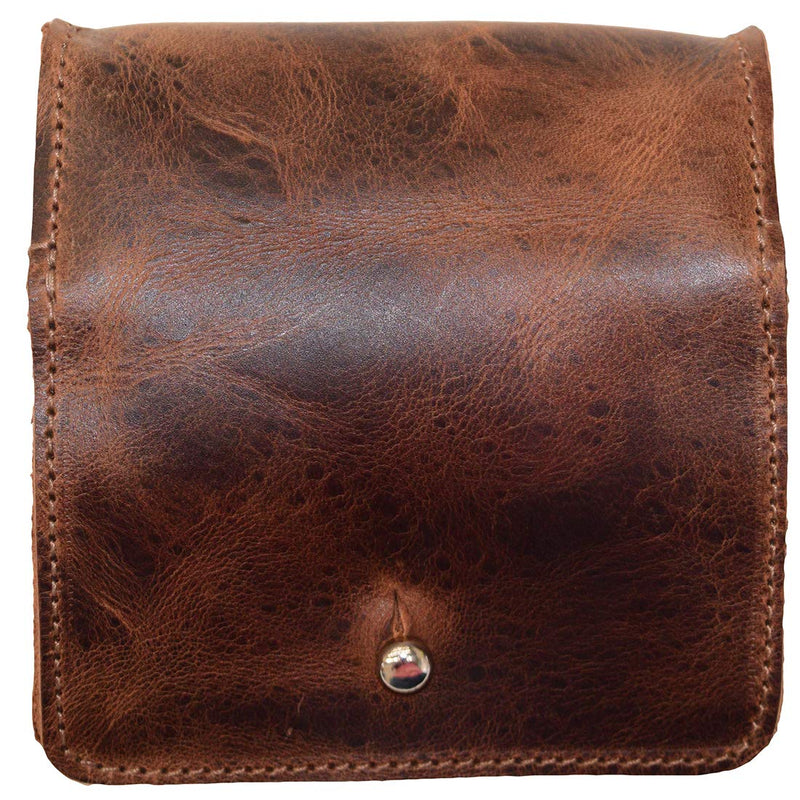 [Australia] - Hide & Drink, Leather Jewelry Pouch, Mini Travel Size Box, Rings & Precious Articles Storage Organizer, Groom & Bridesmaid Wedding Gifts, Handmade :: Bourbon Brown 