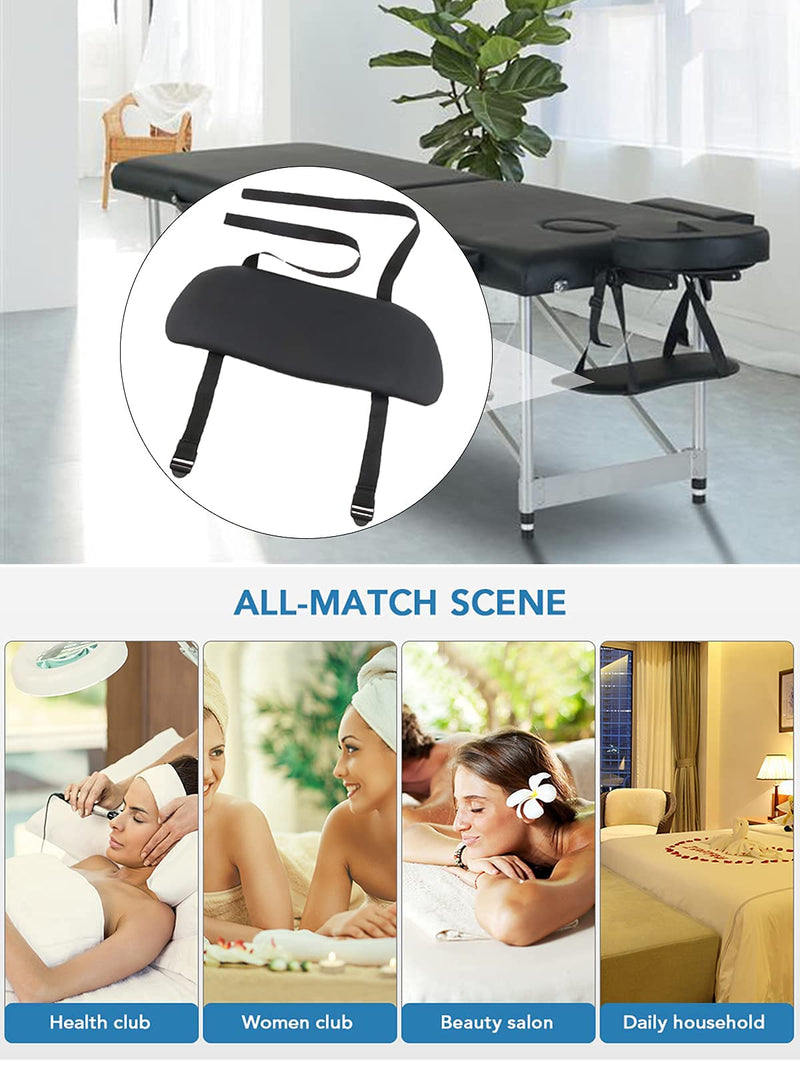 [Australia] - TOROKOM Soft Sponge Hanging Arm Rest for Massage Table, Hanging Arm Rest Sling Board Hanging Arm Rest Shelf Armrest Support for Massage Table SPA Beauty Salon Bed(Black) 