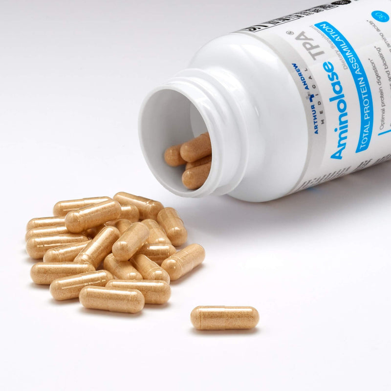 [Australia] - Arthur Andrew Medical - Aminolase TPA, Total Protein Assimilation, Optimal Protein Absorption and Decreased Gas and Bloating, Vegan, Non-GMO, 30 Capsules 