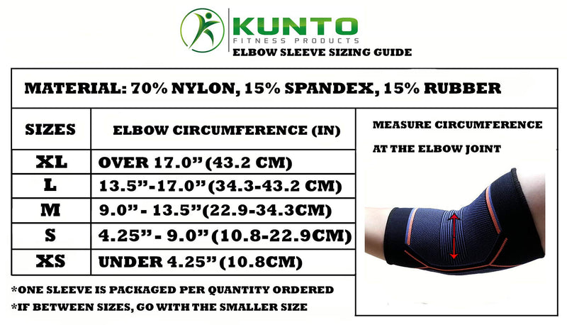 [Australia] - Kunto Fitness Elbow Brace Compression Support Sleeve (Shipped From USA) for Tendonitis, Tennis Elbow, Golf Elbow Treatment - Reduce Joint Pain During Any Activity! Extra Small Y-Beige/Nude 