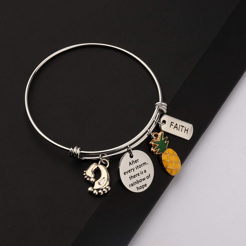 [Australia] - SEIRAA IVF Infertility Bracelet After Every Storm There is a Rainbow of Hope Bracelet Infertility Mom Jewelry IVF Encouragement Gift for Her IVF bracelet 