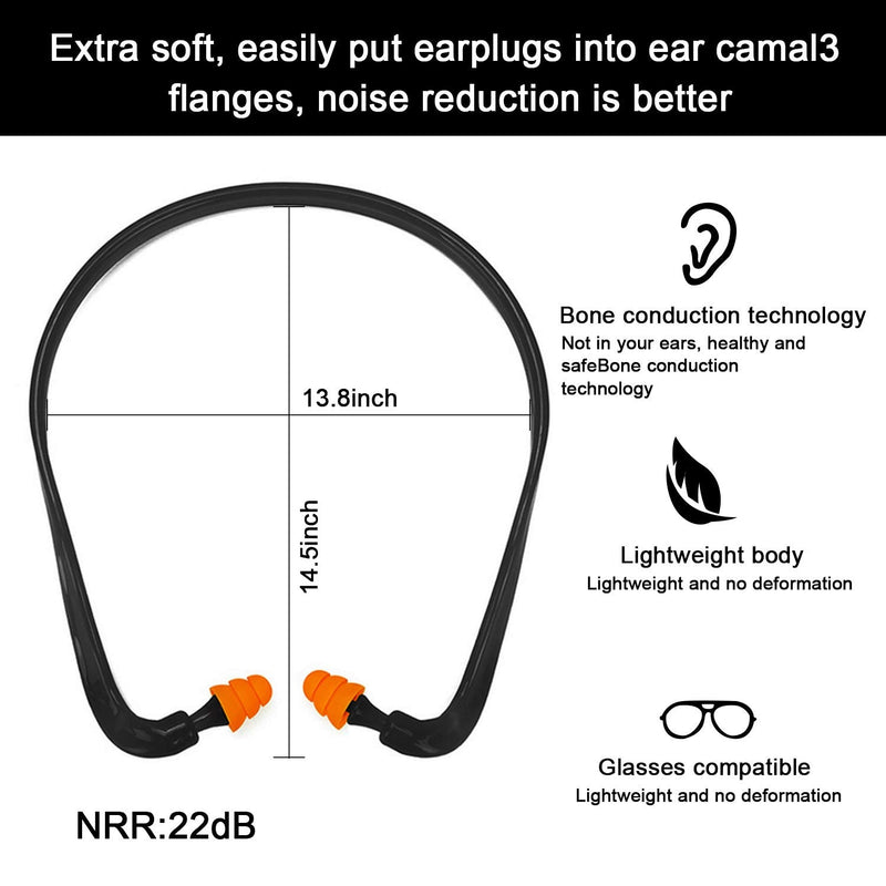 [Australia] - 8 Pairs Banded Noise Cancelling Ear Plugs for Shooting Range Ear Protection Construction Ear Plug for Silicone Reusable Soft Earplugs Washable Lightweight Earplug for Sleep Work Hearing Protection 