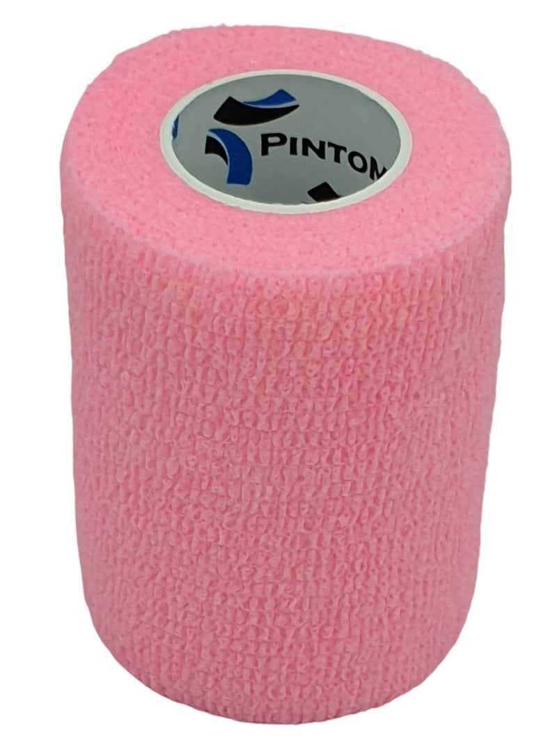 [Australia] - PintoMed - 10 x Rose - Cohesive Bandage Stretched 10 Rolls x 7.5cm x 4.5m Self-Adhesive Flexible Bandages, First Aid Sports Wrap Bandages - Pack of 10 