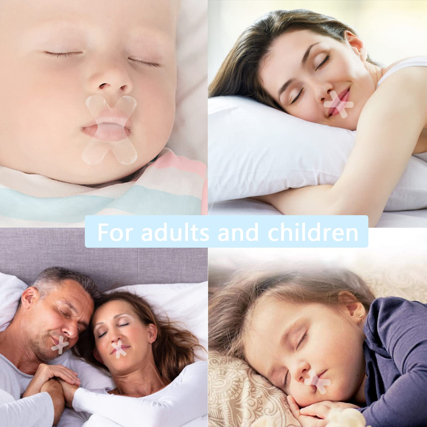 Gentle Sleep Tape Mouth Sleep Strips for Nose Breathing Nighttime