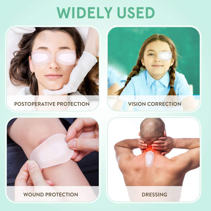 [Australia] - Lurrose 20 Pcs Sterile Nonwoven Eye Pads Self-adhesive Sterile Eye Patch Self Adhesive Wound Dressings for Adults 