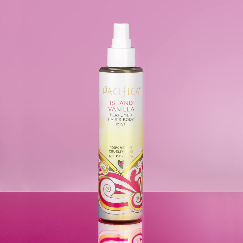 [Australia] - PACIFICA Perfumed Hair and Body Mist - Island Vanilla for Women 6 oz Body Mist, (Pack of 1) 