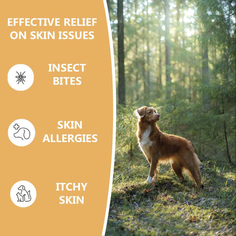 [Australia] - Pets Purest Cat & Dog Itchy Skin Relief Spray - 100% Natural Anti Itch, Scratch, Skin Irritation, Sore, Insect Bite & Allergy Treatment for Dogs & Cats - 250ml 