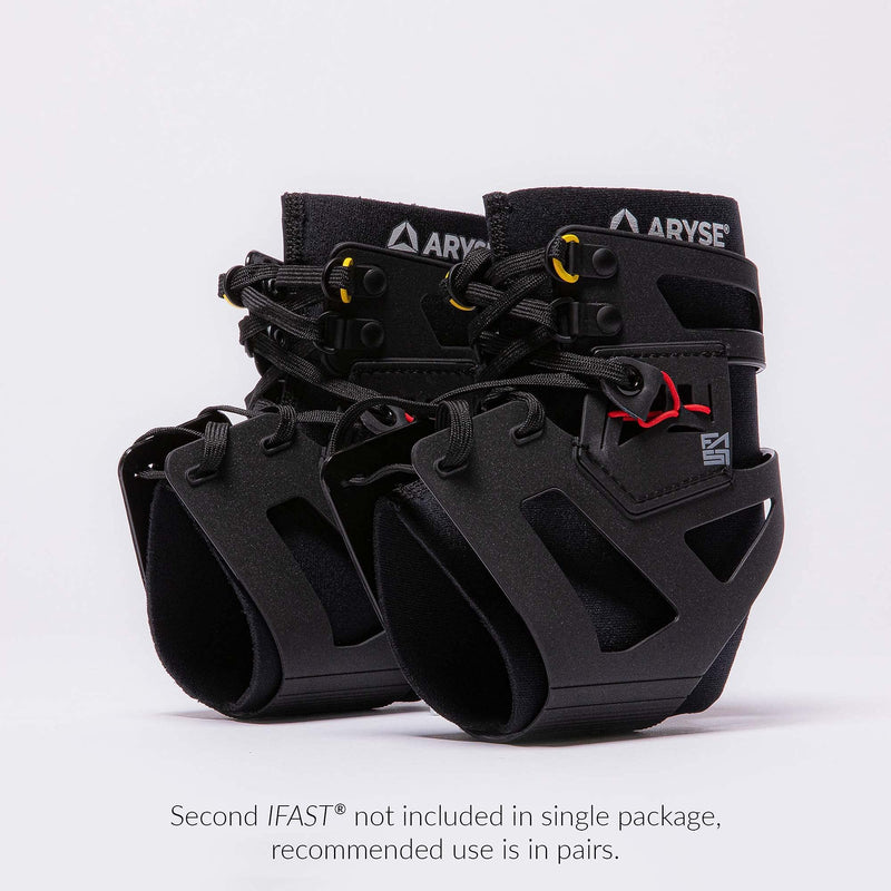 [Australia] - The IFAST - Athletic Ankle Stabilizer For Sports - Ankle and Foot Support For Men and Women. A Brace and Compression Sleeve Combined brought to you by ARYSE. (Medium, Black, Single) Medium, Single 