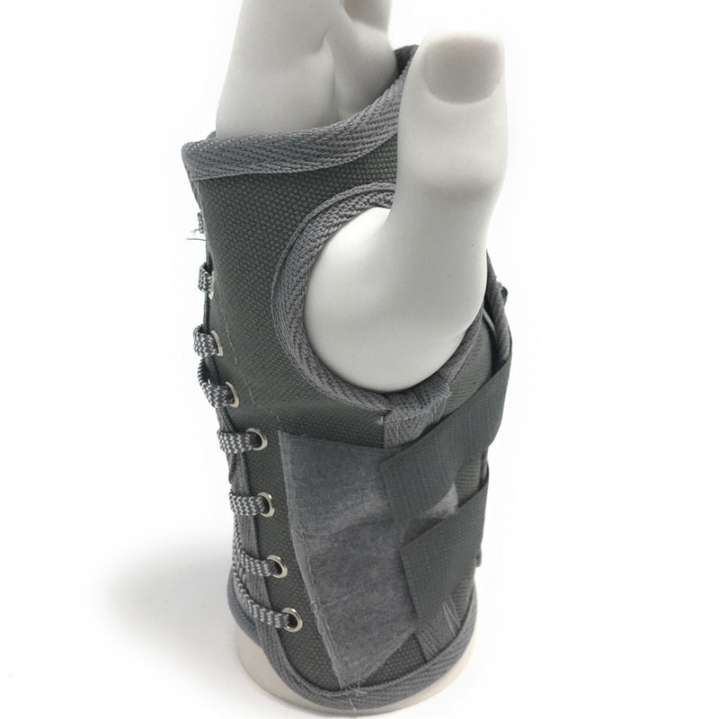 [Australia] - OTC Wrist Splint, Cock-Up Lacing, Canvas, ProChoice, Grey, Small (Left Hand) Small (Pack of 1) Gray (Left Hand) 