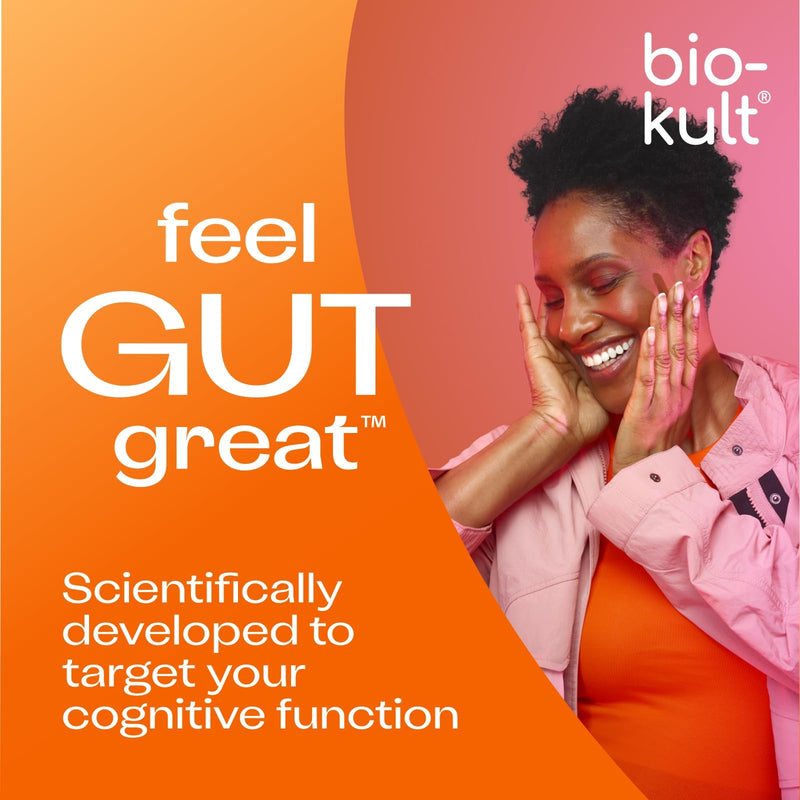 [Australia] - Bio-Kult Mind Live Bacteria Supplement Targeting Cognitive Function with Added Wild Blueberry and Grape Extracts, Zinc Citrate, 42 g BK-055, 60 Capsules 
