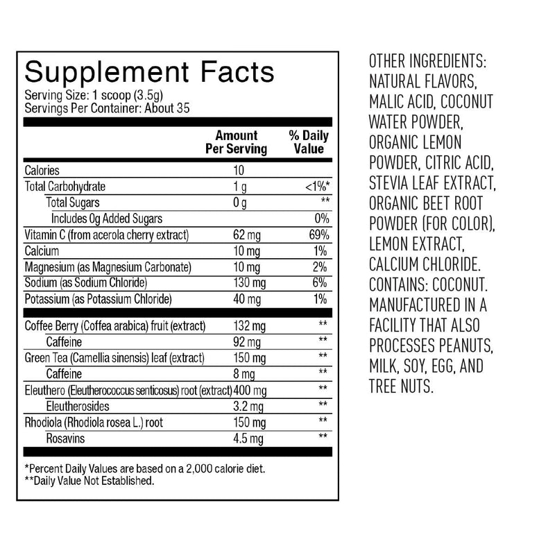 [Australia] - Vega Sport Sugar Free Energizer, Straweberry Lemonade, Pre Workout Powder for Women and Men, Supports Energy and Focus, Electrolytes, Vegan, Keto, Gluten Free, Dairy Free, Non GMO (35 Servings) Strawberry Lemonade 35 Servings (Pack of 1) 
