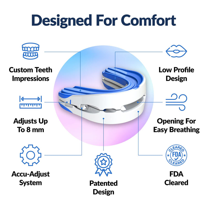 [Australia] - VitalSleep Anti-Snoring Mouthpiece Small, Women's Size Snoring Solution, Adjustable Jaw Positioning, Personalized Teeth Impressions, USA Made & FDA Cleared Stop Snoring Mouth Guard 