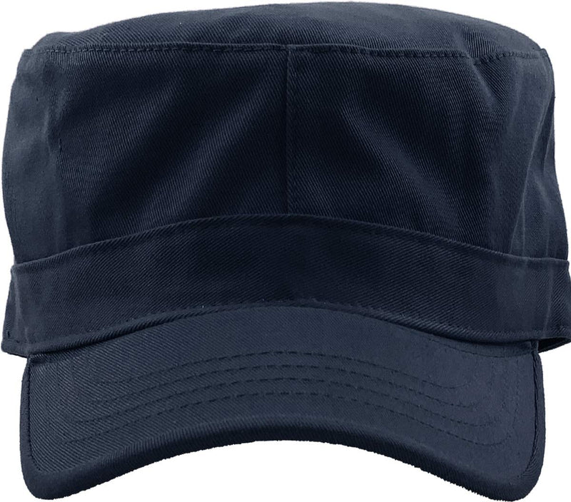 [Australia] - KBETHOS KBK-1464 BLK L Cadet Army Cap Basic Everyday Military Style Hat S 04) Daily Cadet Navy 
