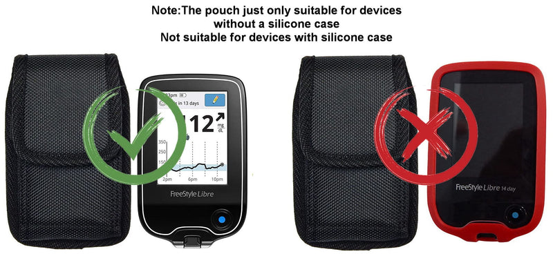 [Australia] - Premium Nylon Canvas Pouch Case with Belt Clip for Freestyle Libre (Flash Glucose Monitoring System) (Nylon Canvas/ V1) Nylon canvas/ V1 