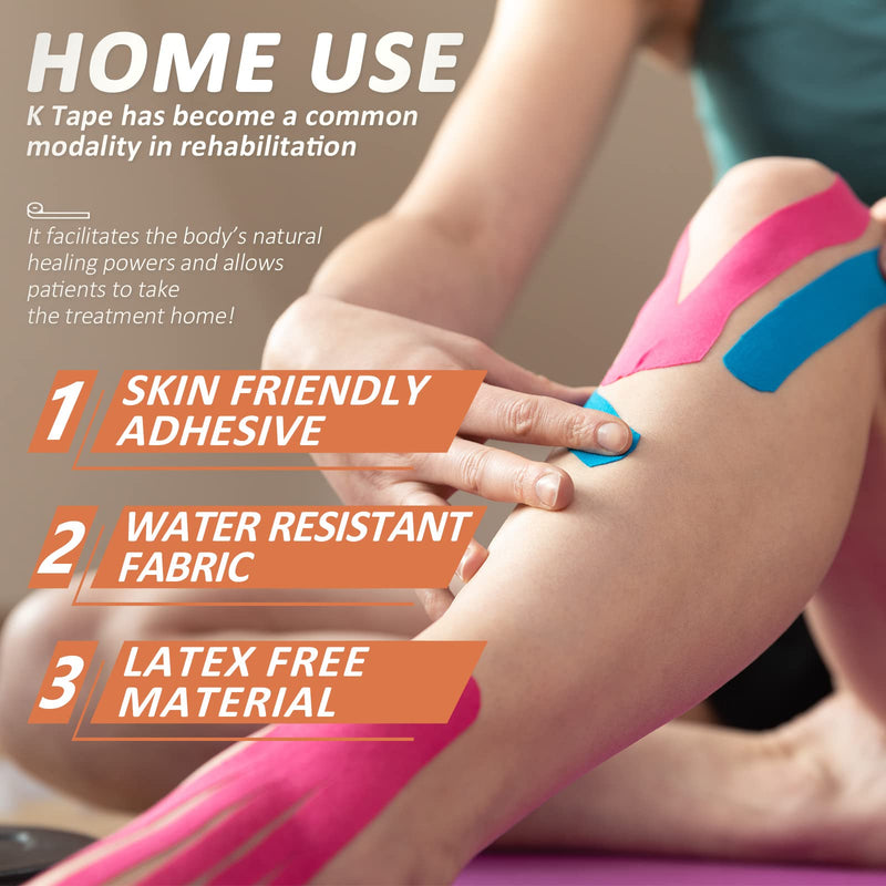 [Australia] - Beige Kinesiology Tape Set, Physio Tape 35M Uncut Roll for Knee Shoulder and Elbow, Muscle Tapes for Exercise, Sports and Injury Recovery 