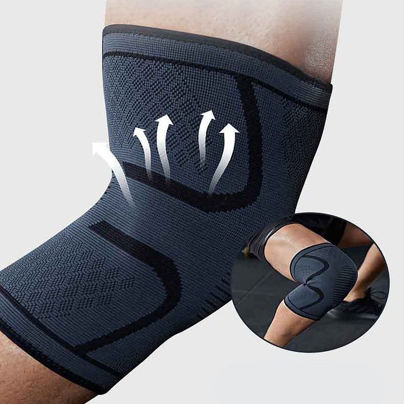 [Australia] - SVDpirit Knee Brace Compression Sleeve For Men & Women (1pc), Knee Support For Running, Cycling, Basketball, Mountaineering, Medical Grade Knee Pads, Protect Meniscus Tear, ACL, Arthritis, Joint Pain Relief 1006BL Large Black 