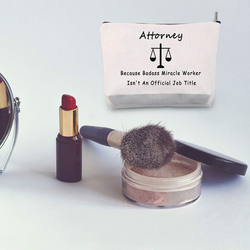 [Australia] - JXGZSO Attorney Gift Because Badass Miracle Worker Isn't An Official Job Title Make Up Bag (Attorney) 