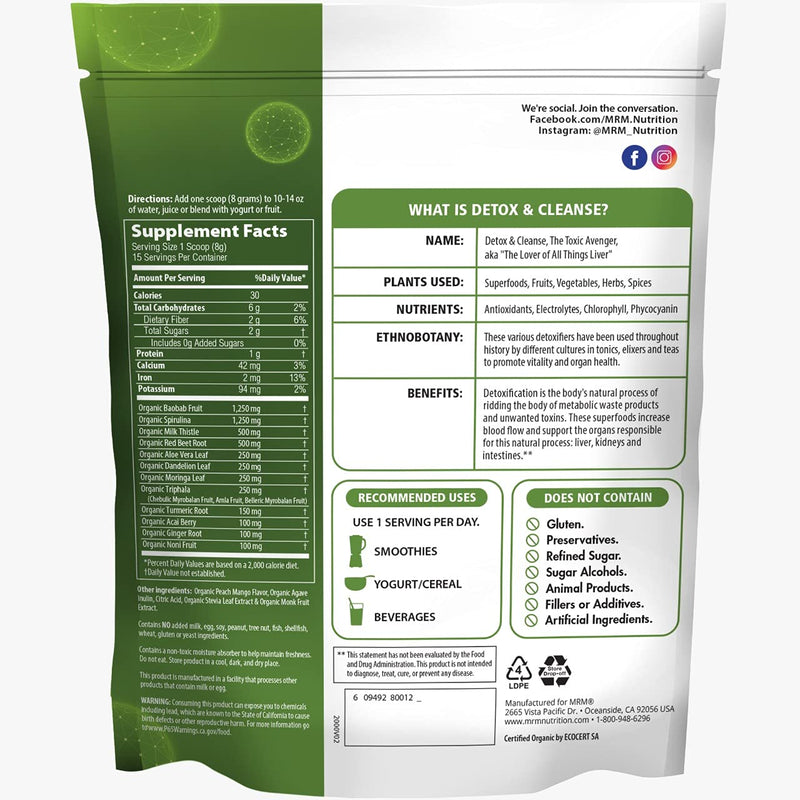 [Australia] - MRM Super Foods - Detox & Cleanse, 4.2 Ounce 