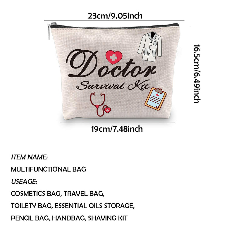 [Australia] - WCGXKO Doctor Gift Doctor Survival Kit Funny Cosmetics Bag Makeup Bag For Doctor 