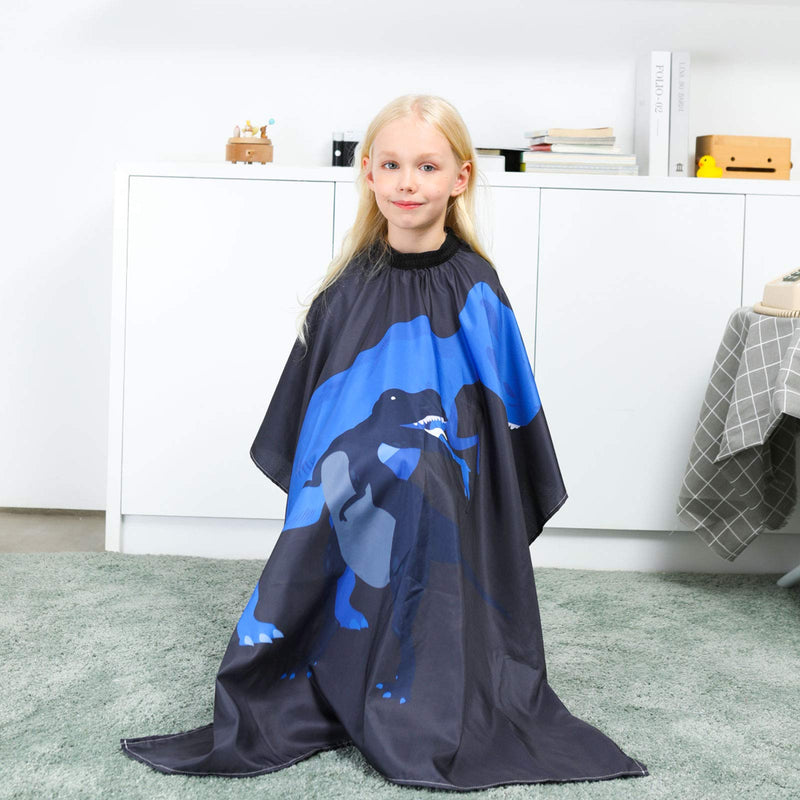 [Australia] - PASHOP Kids Haircut Cape, Dinosaur Waterproof Hair Cutting Cape Boys Barber Haircut Apron for Kids (Dinosaur B) Dinosaur B 