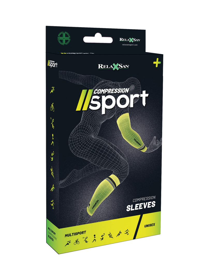 [Australia] - Relaxsan Sport 803 - Sport Calf Compression Sleeves Unisex Men Women Large Fuchsia/Pink 