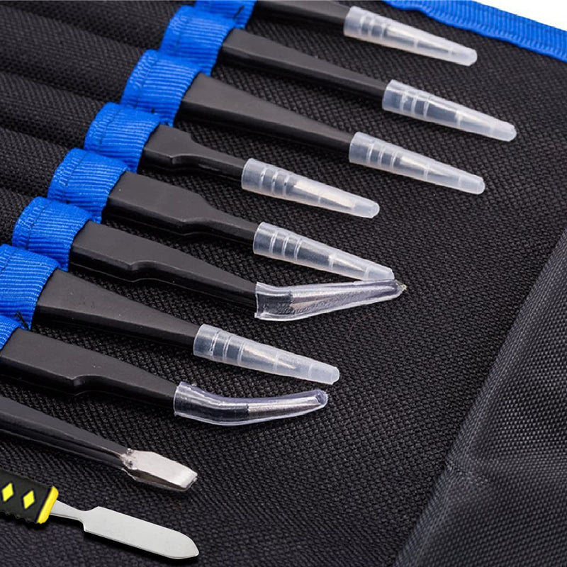 [Australia] - Precision ESD Tweezers Set, Anti-Static Stainless Steel Tweezers Set Kit Perfect for Electronics, Craft, Jewellery, Soldering, Laboratory Work and Detailed Work 10pcs 