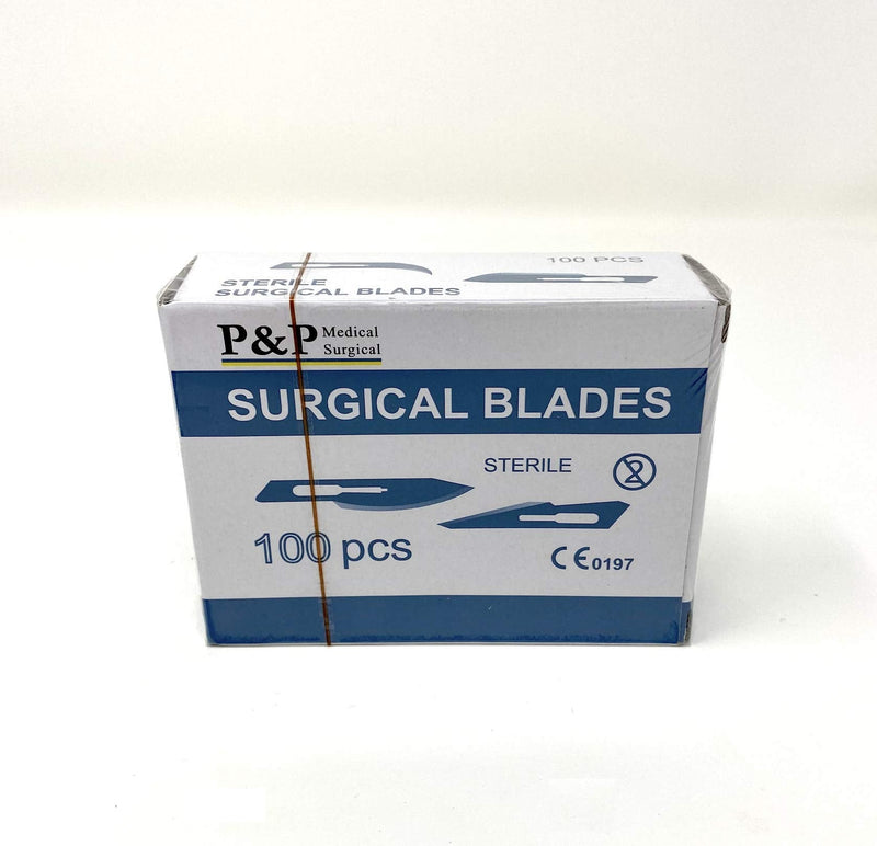 [Australia] - Disposable Surgical Scalpel Blades Sterile High Grade Carbon Steel 2.1% 10xx Individually Foil Wrapped by P&P MEDICAL SURGICAL Size 10 Box of 100 