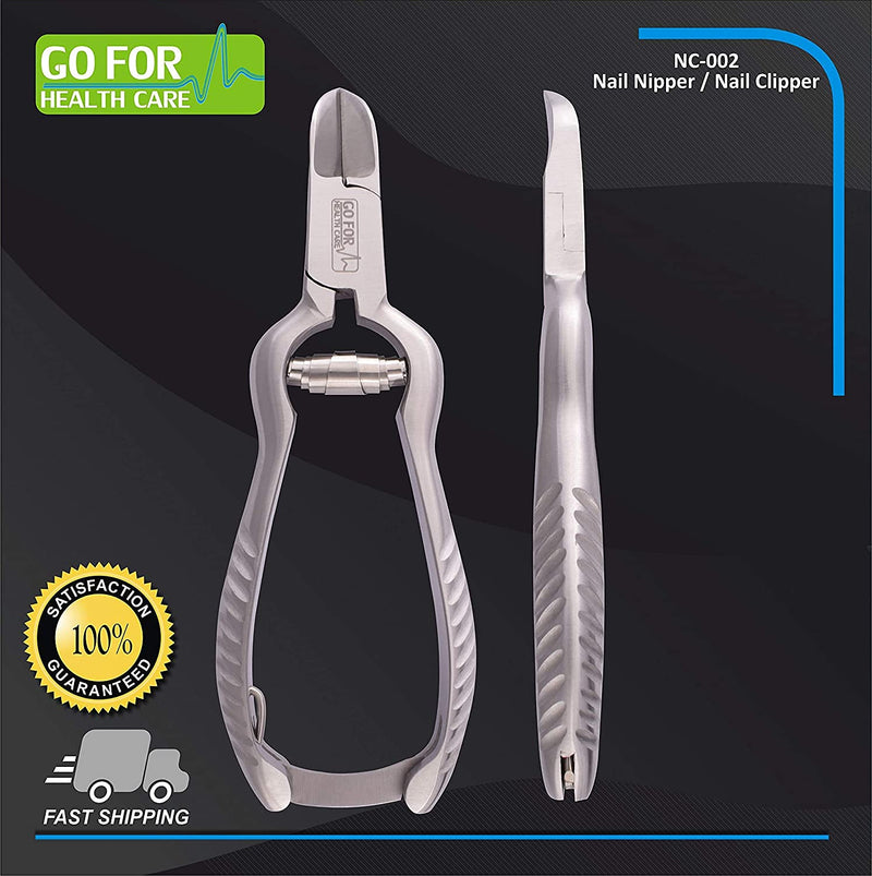 [Australia] - Podiatrist Toenail Clippers For Thick And Ingrown Nails, Heavy Duty, Toe Nail Nippers 5.5 Inches With Nail File, Super Sharp Curved Blade Stainless Steel, Seniors And Adults 