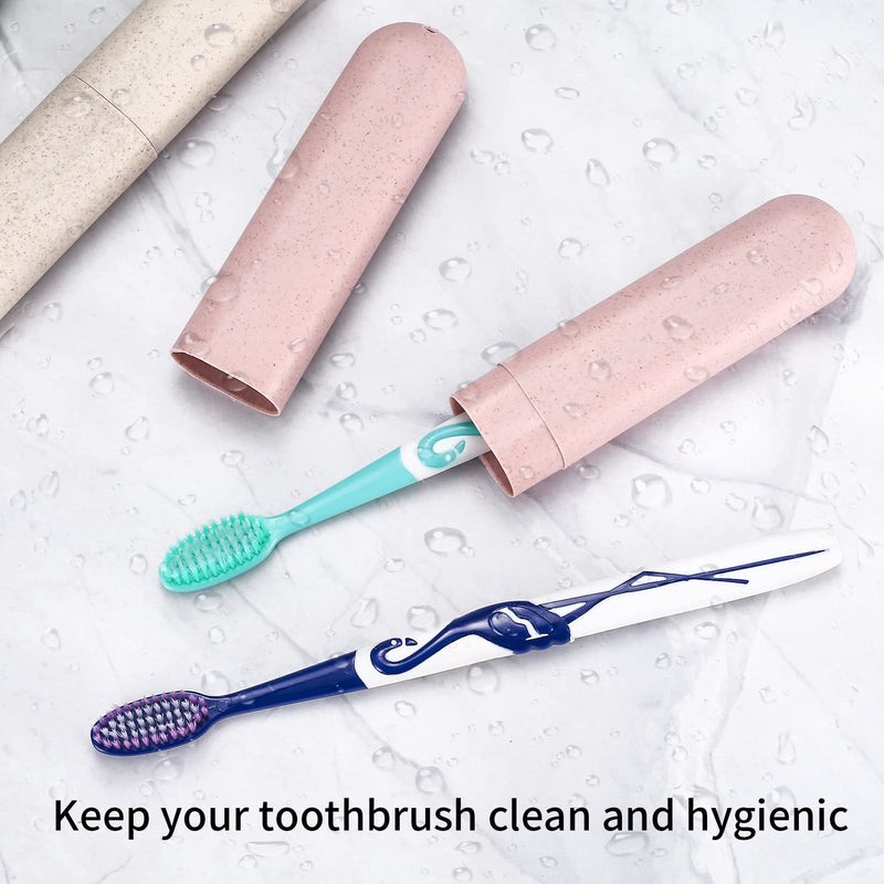 [Australia] - wugongshan 4 Pcs Travel Toothbrush Cases, Portable Travel Toothbrush Holder, Toothbrush Travel Case, Toothbrushes Storage Covers Cases Boxes, for Travel Camping Business Trip Holiday 