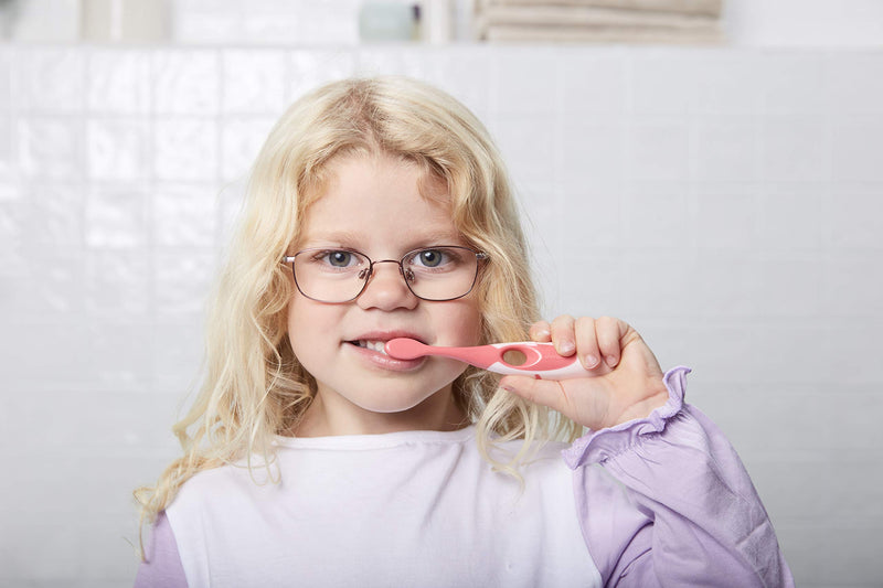 [Australia] - Jordan ® | Step 3 Toothbrush Kids | Kids Toothbrush for Age 6-9 Years Old | Soft Bristles, Dual Ergonomic Handle & BPA Free | Blue & Yellow Color | Pack 4 Units 