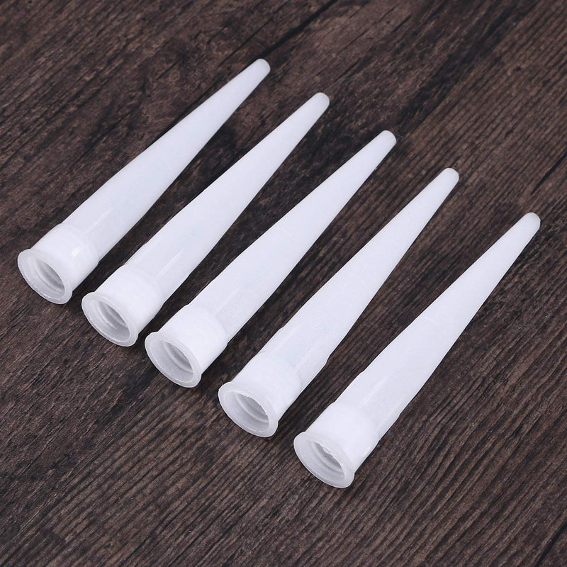 [Australia] - Yardwe 30pcs Plastic Caulk nozzles caulking Nozzle tip Replacement Extension Tool Supplies (White) 
