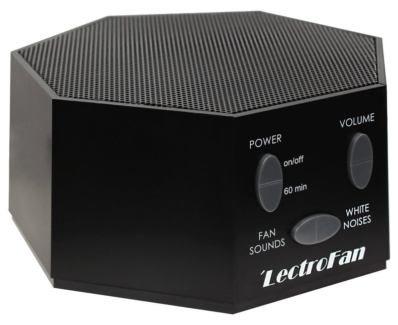 [Australia] - LectroFan High Fidelity White Noise Machine with 20 Unique Non-Looping Fan and White Noise Sounds and Sleep Timer Classic Black Standard Packaging 