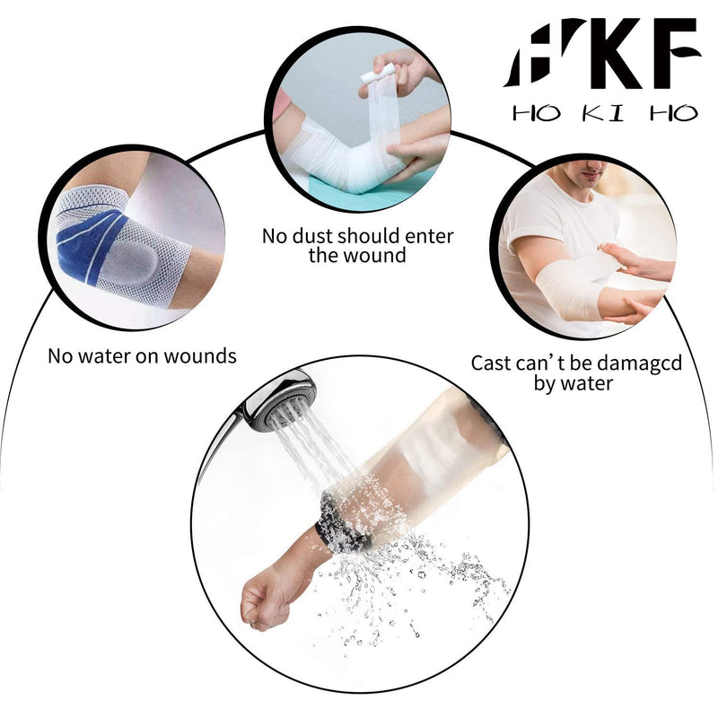 [Australia] - HKF HO KI HO PICC Line Waterproof Protectors Dressing Cover - Midline Elbow Cover - Protector Cast and Bandage Dry for Shower Bath 