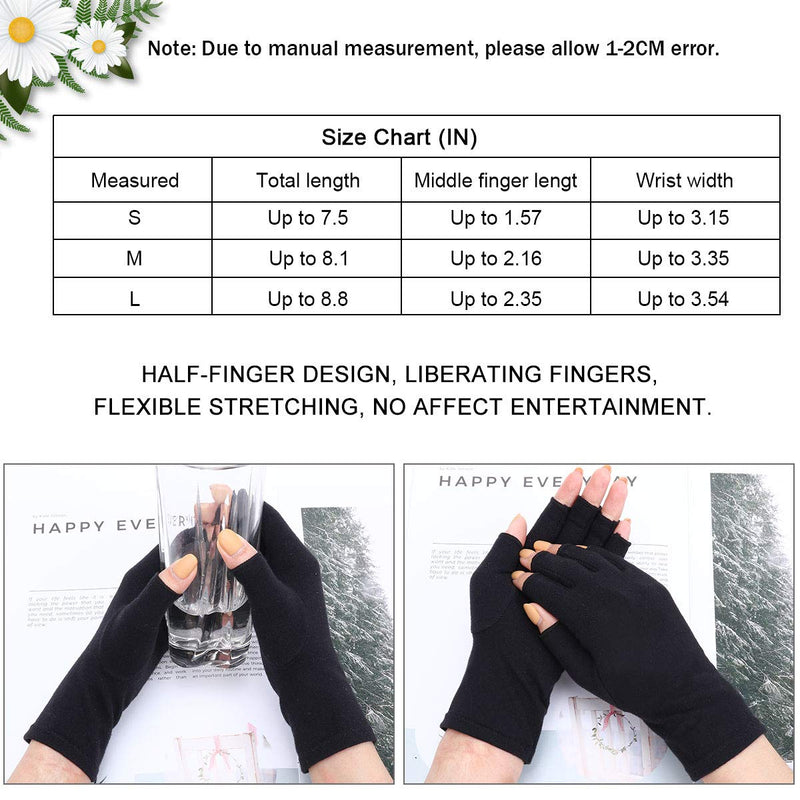 [Australia] - Rheumatoid Arthritis Gloves - Compression Gloves Fingerless Joint Pain Relief Hand Mitten Warmth Gloves Carpal Tunnel Gloves for Women Men (Khaki A, L) Khaki a 