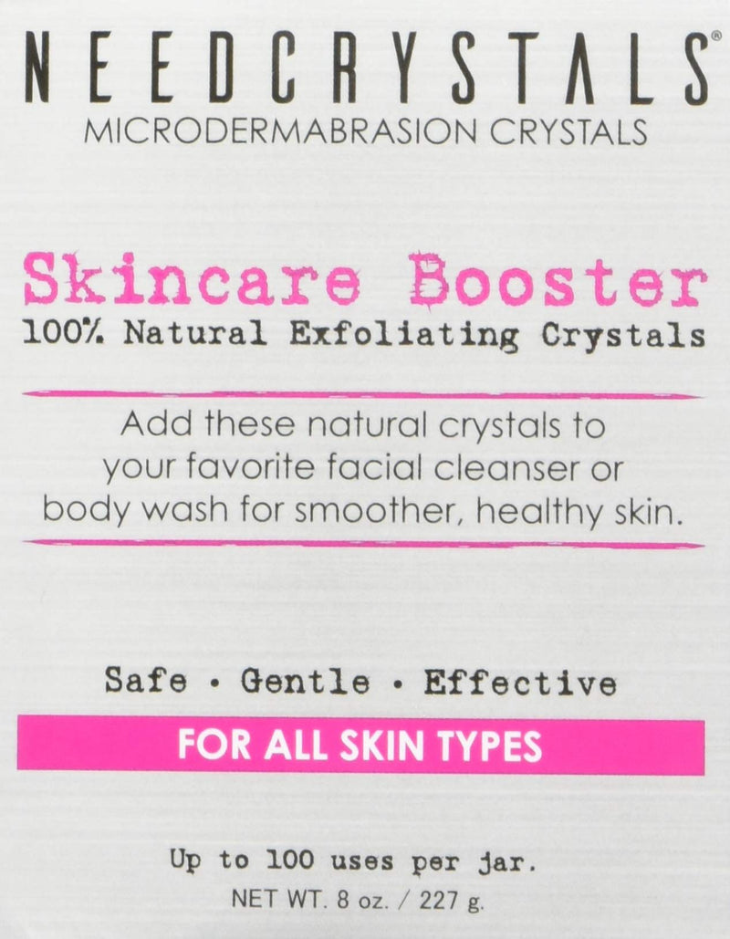 [Australia] - NeedCrystals Microdermabrasion Crystals, DIY Face Scrub. Natural Facial Exfoliator for Dull or Dry Skin Improves Scars, Blackheads, Pore Size, Wrinkles, Blemishes & Skin Texture. 227 Grams 227 g (Pack of 1) 
