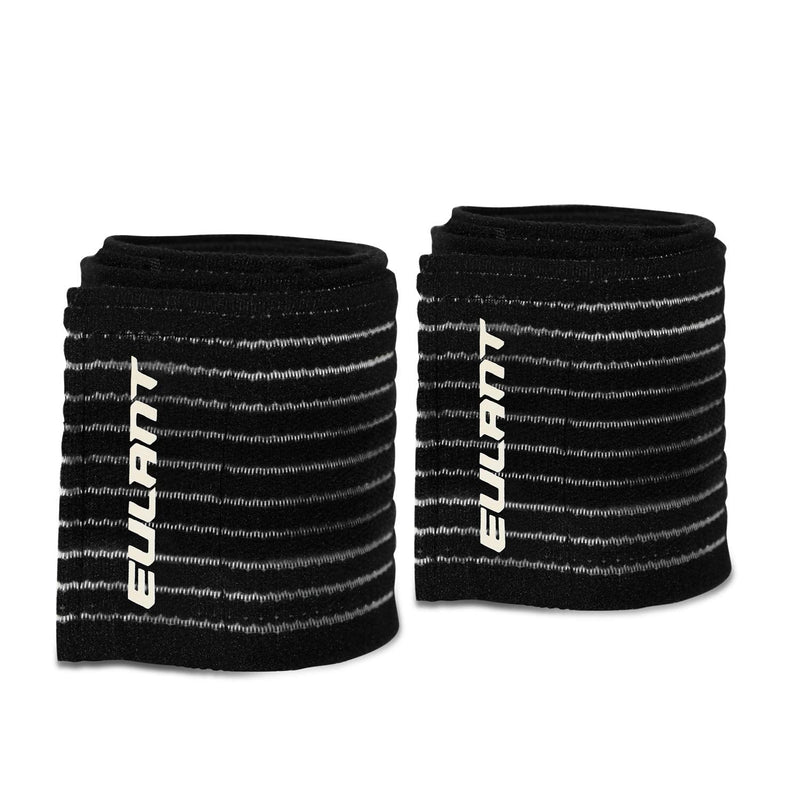 [Australia] - ONTYZZ Knee Bandage Elbow Support Calf 1 Pair High Elastic Thigh Compression Wrap Wrist Bandage Ankle Brace for Sport Gym Running Squat Workout Black/180cm 